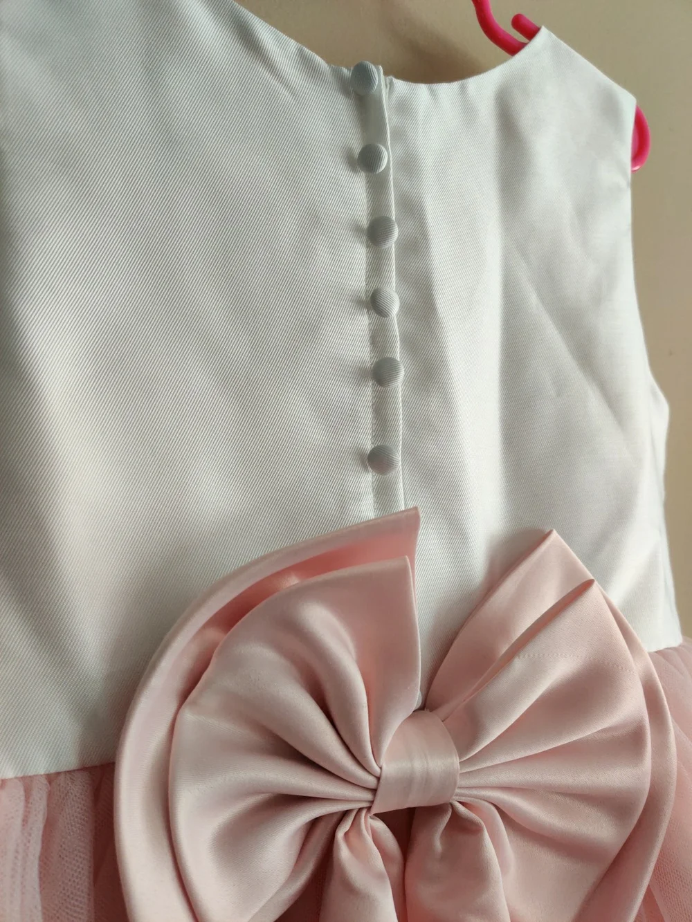 Rare Editions White Pink Party Formal Dress